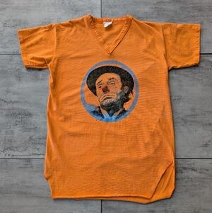 Rare Vintage Rick Embry Emmett Kelly Weary Willy Sad Orange Clown Sleep Shirt L